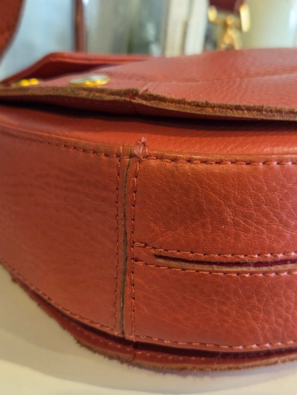 Hammitt Kayce Saddle Med Crossbody - RARE Rouge Pink & Brushed Gold-2023 - Picture 9 of 16